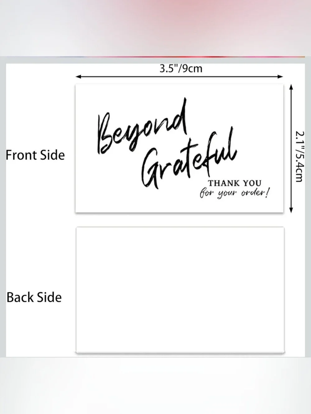 300 COUNT - Thank You Note Cards - for your Poshmark Business